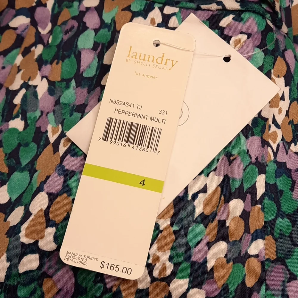 NWT, Laundry by Shelli Segal Peppermint Multi Skirt